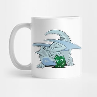 D20 White Dragon Mug